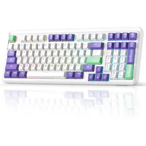 Mechanical Gaming Keyboard,-Swappable with Sky Switches,Tri-Mode Bluetooth/2.4GHz/USB-C Custom Creamy Keyboard,96% Compact Layout,