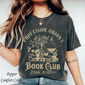 Professor Orion’s Book Club Comfort Colors Shirt, Zodiac Academy Merch, Fantasy Reader Tee, Bookworm Sweatshirt, Dark Romance Shirt, Booktok Merch, Gift for Book Lovers