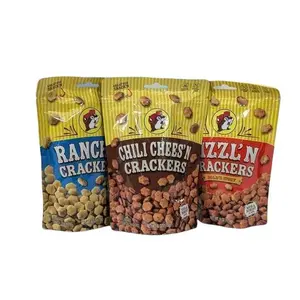 Buc-ee's Crackers Assorted Flavors - Chili Chees'N, Sizzl'N, Ranch'N & Garlic Parmesan - Bold Savory Snacks for On-the-Go & Sharing