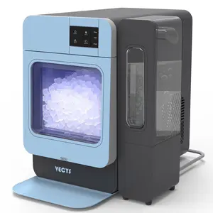[Blue] Nugget Ice Maker W/ Side Water Tank, 44LBS/Day Self-Cleaning, VECYS