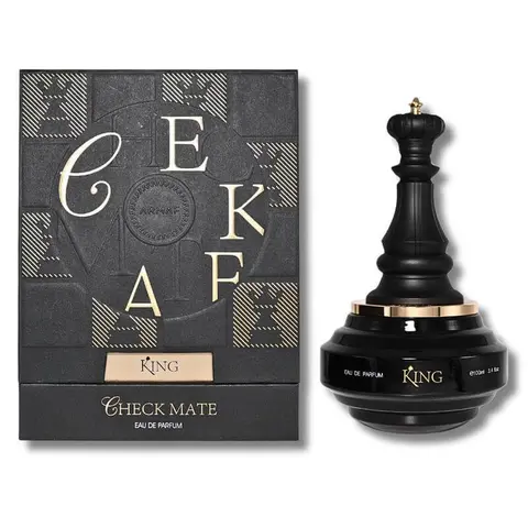 ARMAF CHECKMATE KING EAU DE PARFUM 3.4FL.OZ - Aromatic Citrusy & Amberwood Fragrance for Men, Long Lasting & Elegant Scent