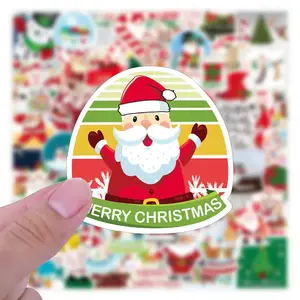 Christmas Stickers Set 25, Gifts for Sticker Collectors, Christmas Sticker Pack, Holiday Stickers, 25 Waterproof Christmas  Stickers Colorful Matte Decals