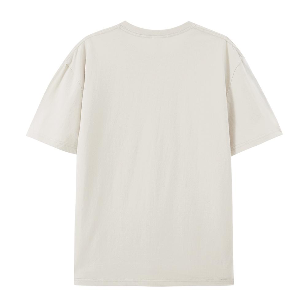 OveHappy Dripping Smiley Print T-Shirt Men Women rsized Casual Streetwear Short Sleeve Tops