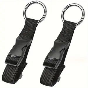 Adjustable Anti-theft Bag Luggage Strap, Travel Accessories, 1 Count Durable Polyester Travel Attachment with Keychain, Woven Shoulder Strap for Connecting 2 Suitcases