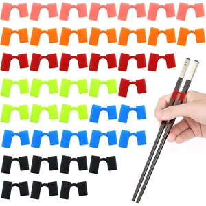 42 Pcs Chopstick Helpers Reusable Training Chopsticks Hinges Connector Plastic Training Chopstick Learn Practice Chopsticks Trainer for Beginner Trainers