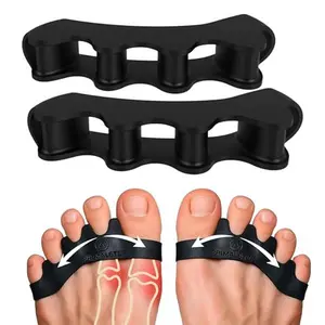 PrimalStep Toe Separators, Spreaders, Spacers, Straightener to Correct Toes for Men and Women, Bunion Corrector, Plantar Fasciitis and Athletic Mobility, S/M