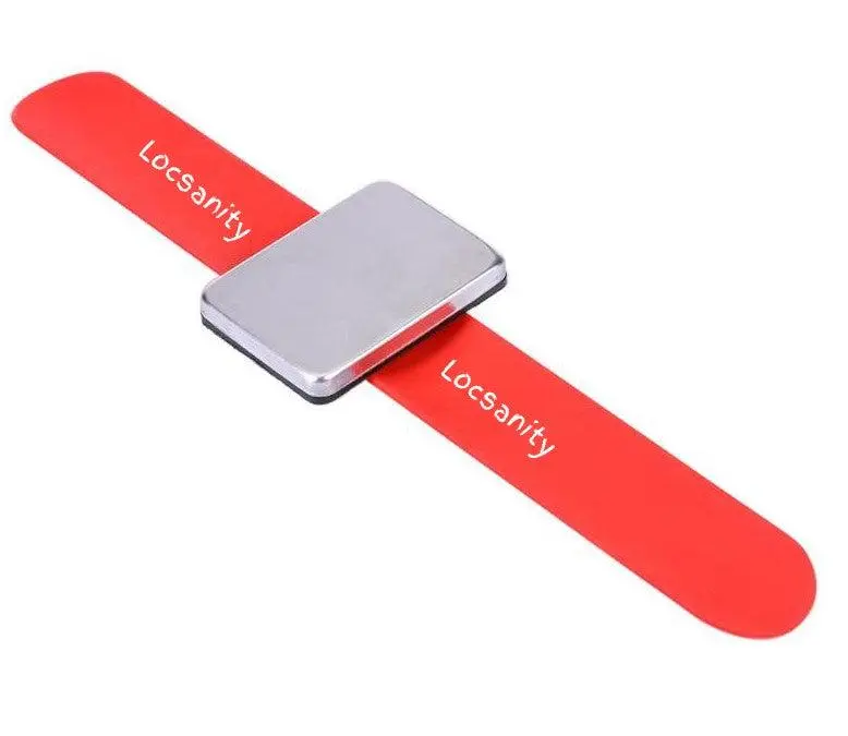 Locsanity Silicone Rubber Slap Tool Gel Holding Magnetic Bracelet Hair Locking Hair Management Hairpins Haircare Durable Heatless Hair Styling Set Hair Styling Kit