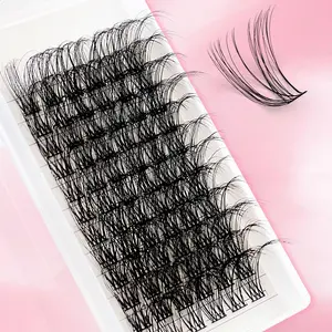 30mm Super Long DIY Cluster Lashes, 1 Box Long and Soft Fake Eyelashes, Self Grafting Curl Eyelashes, Eye Makeup Enhancement False Eyelashes, Cosmetic False Lashes, DIY Eyelash Extensions for Women & Girls, Diy Volume Eyelashes