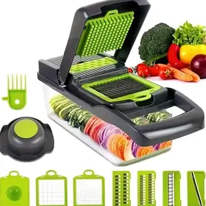 16-Piece Vegetable Cutter Set - Dicing, Slicing, Shredding - Kitchen Efficiency Tool
