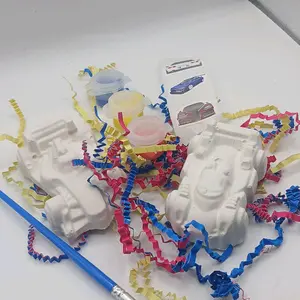 Paint your own plaster art kit, kids crafts, party favors, car theme