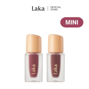 [Laka] Mini Fruity Glam Tint Duo - Glossy Lip Tint with a Lightweight, Non-Sticky Feel that Leaves a Transfer-Proof Stain