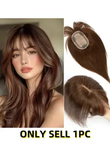 8-14 Inch Hair Toppers for Women, Real Human Hair Extensions, Durable & Natural-Looking Design, Perfect for Daily Use