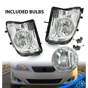 Pair For Lexus IS250 IS350 2006 2007 2008-2010 Bumper Clear Fog Lights w/Bulbs