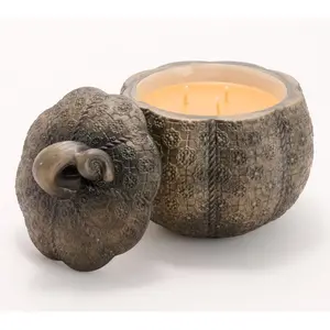 HomeWorx by Slatkin + Co. 14oz Hob Nail Pumpkin Candle- Golden Harvest