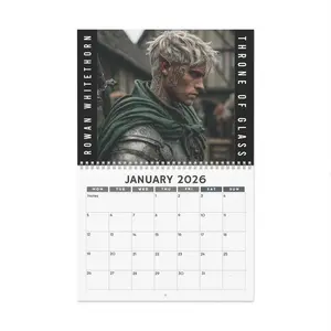 2026 Book Boyfriends Art Wall Calendar Monthly, KMH Book Boyfriends Must Have 2026 Calendar, Gift For Book Lover 2026 Calendar