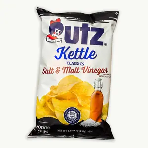 Utz Salt Malt Vinegar Kettle Potato Chips 7.5oz