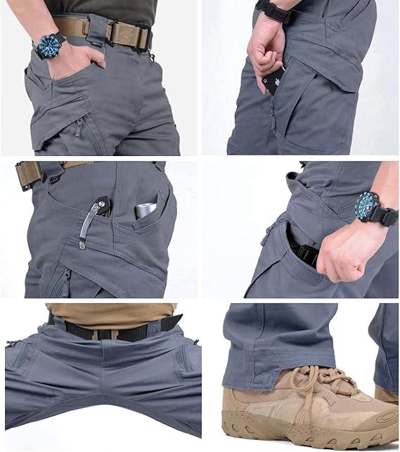 HOMUG Men's Lightweight Casual Work Pants, Men's Tactical  Mountaineering Pants, Durable Multi-Functional Pockets, Horse-Faced Cuffs, Suitable for Spring and Autumn Wear.