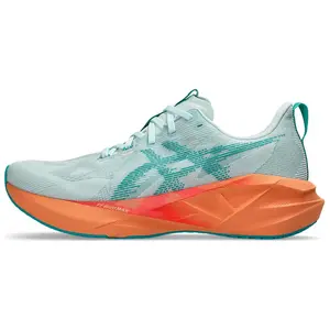 ASICS Novablast 5 Men's Low-Top Marathon Training and Racing Running Shoes with Comfort, Versatility, and Slip-Resistance in Teal Orange Trending Shoes, House White Official Shoes to Get / Maison Mihara