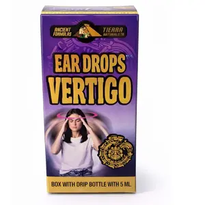 Vertigo Ear Drops Box with Drip Bottle 5 mL Ancient Formulas for Relief