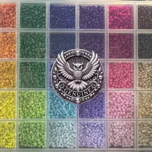Genuine Treasures 9,600pc 3mm Glass Seed Bead Kit – 39 Colors – 3 Variations
