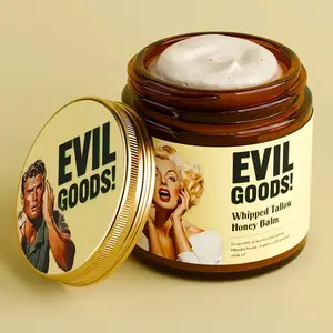 EVIL GOODS! Whipped Beef Tallow & Manuka Honey Organic Nourishing Face Cream Moisturizer Body Lotion Skin Care Lip Balm Hydrating Moisturizing 100% Natural Ingredients - Oil