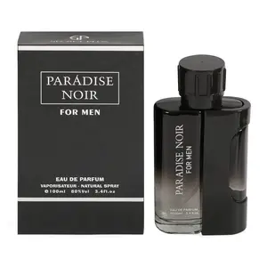 Paradise Noir for Men 3.4fl.oz. Eau de Toilette - Regular Edition Amber Musky Woody Fragrance for Men 100ml