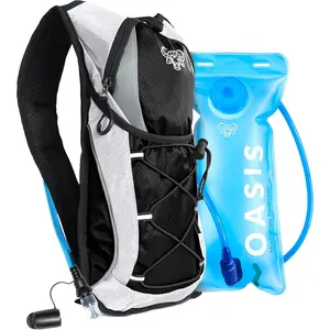Hydration Backpack - Lightweight Hydration Pack with 2L  Bladder -  Backpack for Hiking, Running, Biking, and Raves - Road Runner 12L Hydropack Backpack