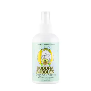 Buddha Bubbles Organic Fur Refresher (8 oz. Bottle) for Dogs of All Sizes and Puppies Too!