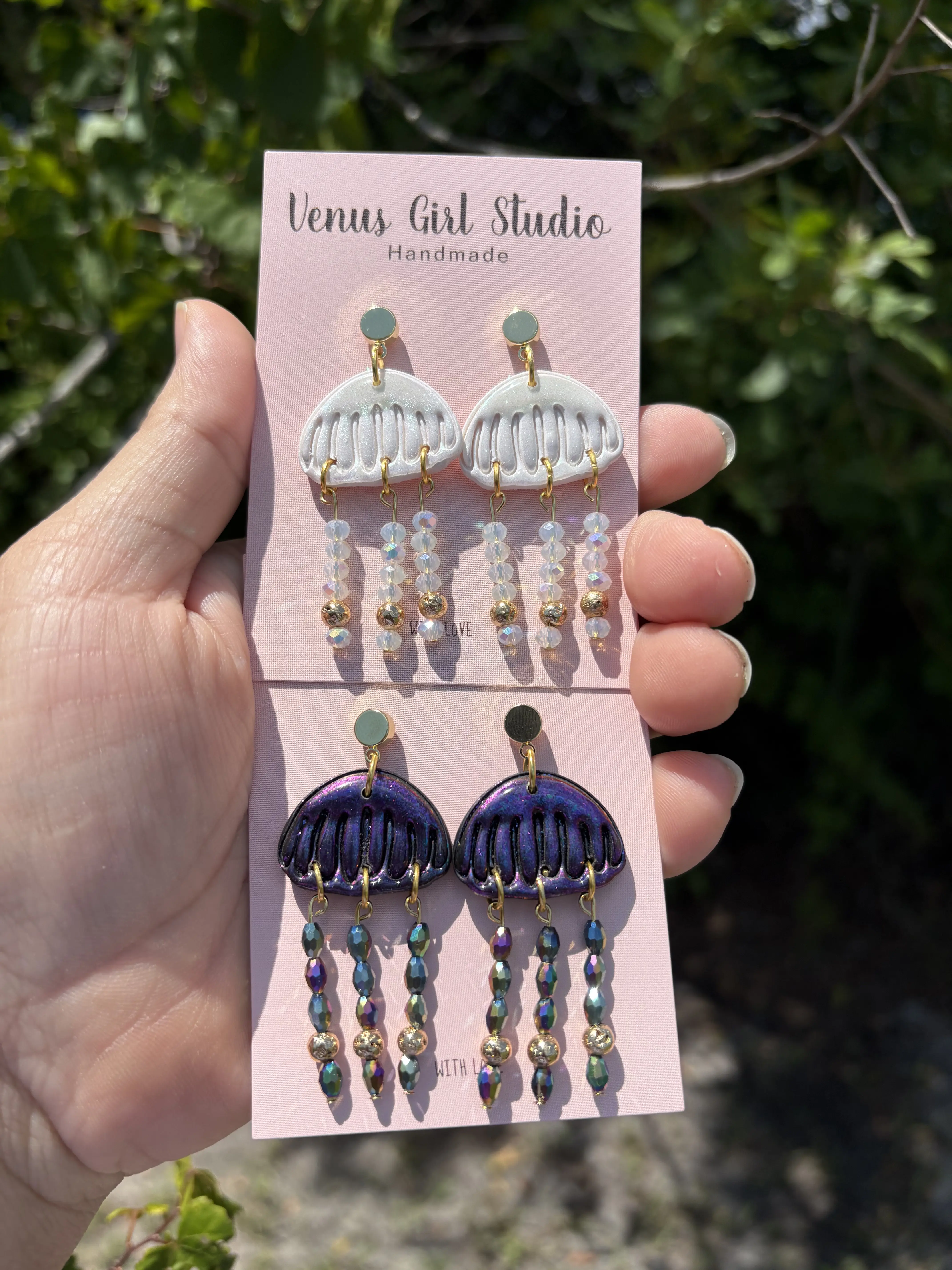 Canopy Jellyfish Dangle Earrings for Woman