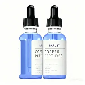 2pcs GHK Cu Peptide Serum - Copper Peptide Serum forTightening, Collagen Boosting & Hydrating - Topical GHK-Cuwith Hyaluronic Acid