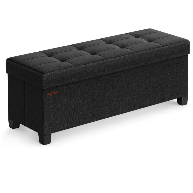 Folding Storage Footstool in Living Room and Bedroom, 15X43.3X 15 Inches. 7 Inches