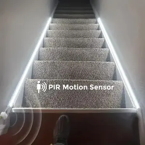 16.4 Feet LED Motion Sensor Light Strip, USB Powered, Self-Adhesive, Floating Bed Lamp Band, Ideal for Bedside, Mirror, Cabinet, Stairs, LED Ambient Lighting