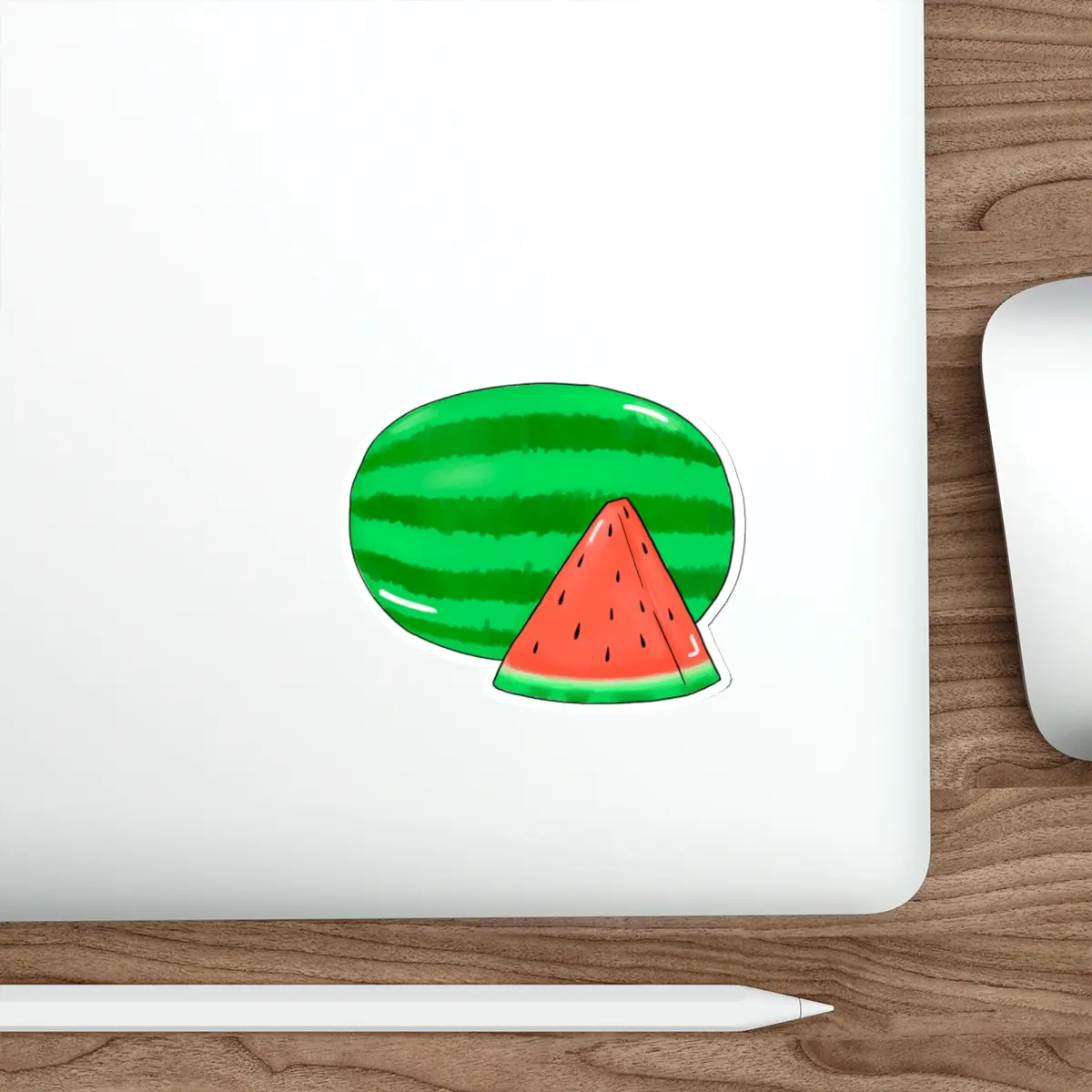 “Mouthwatering Watermelon” Die-Cut Water-resistant Vinyl Fruit Food Stickers