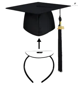 Non-Slip Graduation Cap Headband, Anti-Fall Fixed Hair Band, Graduation Accessories Gift for Women Graduates (Cap Not Included)