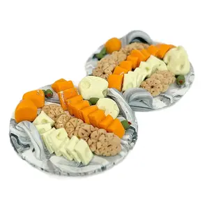 Miniature Charcuterie Board on Marble Tray; Dollhouse, Decor