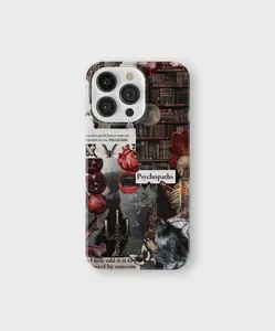 Dark Academia Aesthetic Phone Case Vintage Books Gothic Mood Cover for iPhone 16 Pro Max 15 14 13 12 11 Shockproof Protector
