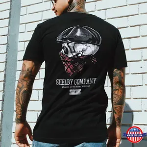 Shelby Company By Order Of The Peaky Blinders Skull Print Men's T-shirtSkull Art Print Mens Shirt, Men's T-shirt