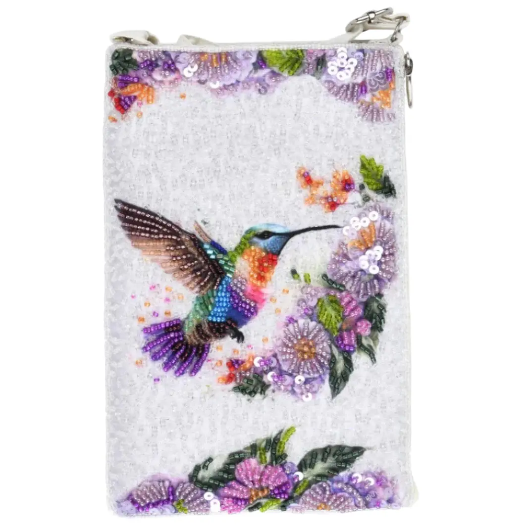 Hummingbird Flight Beaded Purse
