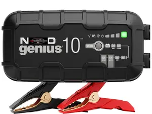 GENIUS10 10A All-in-One Smart Battery Charger 6V 12V, Maintainer Trickle Charger Desulfator for Lead-Acid and Lithium