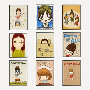 Nara Yoshitomo Home Decor Poster Art Wall art Living Room (Unframed）