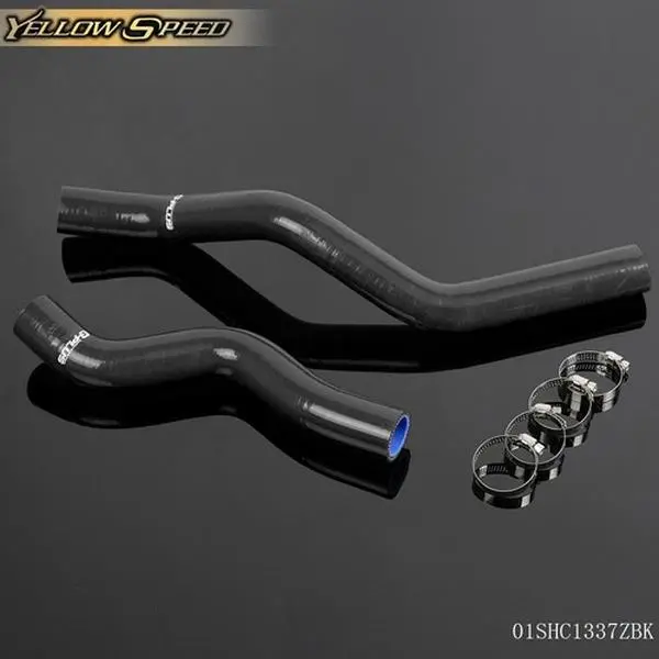 ALLGOOD Silicone Radiator Hose Kit, 4.5mm Thick 3-Ply Nylon with Strong Reinforcement for 2001-2005 Honda Civic D17 1.7L - 2pcs Set, 85 psi Compatible, Heat Resistant, Easy Install, Clamp-Included, -65f to 500f Tolerance