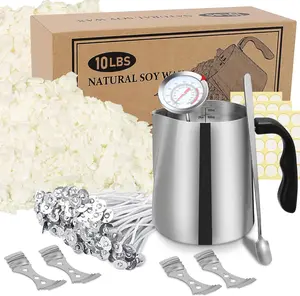 Candle Making Kit Supplies,Soy Wax DIY Candle Making for Adults,Including 10lbs Soy Wax Flakes,Pouring Pot,Start Candle Kit for Adults,Beginners