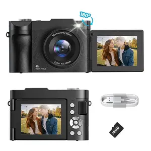 ASPOVEN FHD 4K Digital Camera with 32G SD Card, USB Charging 16X Digital Zoom Camera, Portable Mini Camera for Teenagers Students Boys Girls, Point and Shoot Camera for Gifts, Teen Girl Gifts, Tech Gadgets, Gifts For Girlfriend outdoorfun