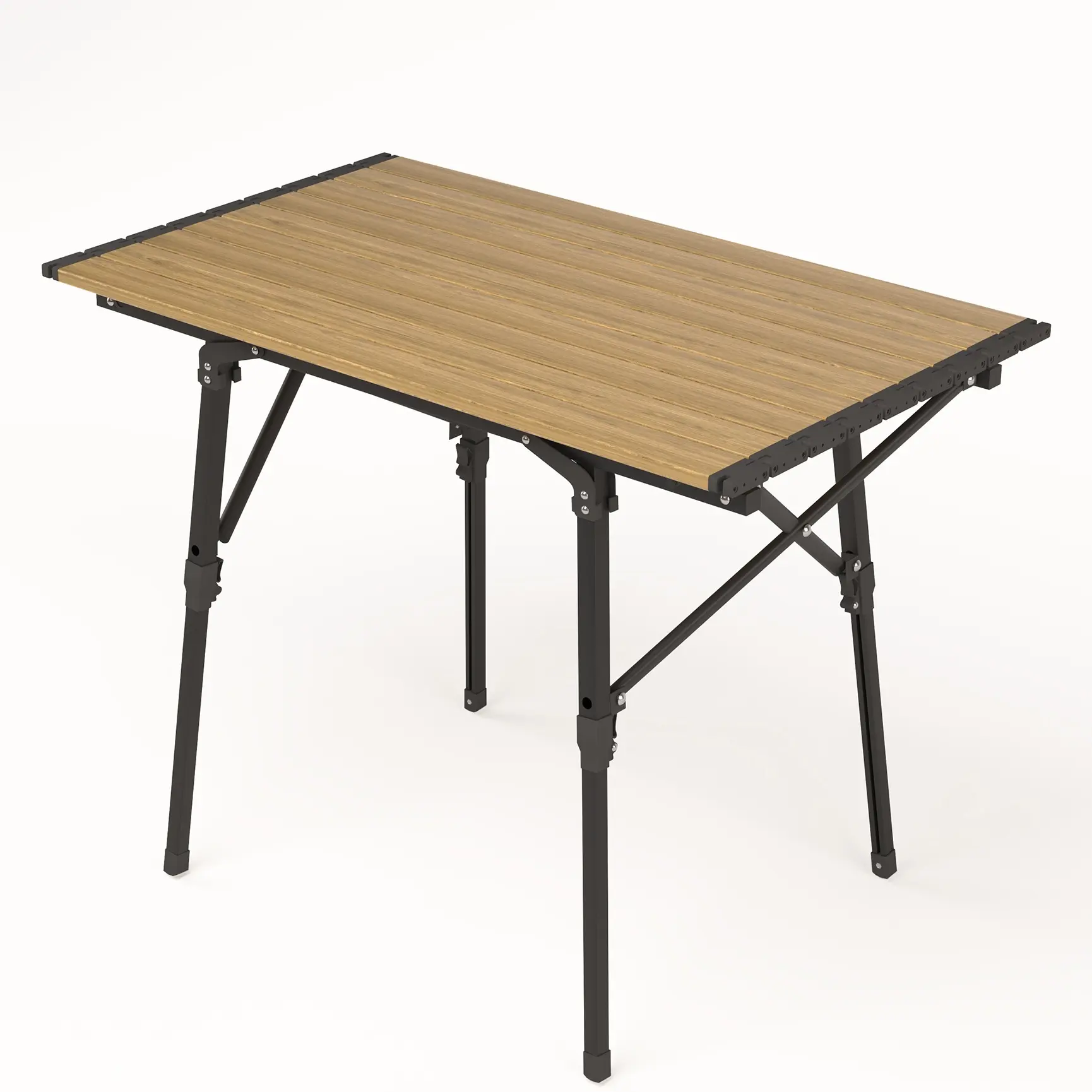 Portable Camping Lift Table | Height Adjustable to 17.7/26 Inches, Aluminum Alloy Construction, Foldable Design, Lightweight Structure, Roll-up Design, Includes Storage Bag, Multi-functional Design, Suitable For Indoor And Outdoor Use