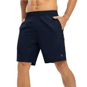 GOPUNE Men's Hiking Gym Shorts 7 Inch Inseam with Zipper Pockets Lightweight Quick Dry Casual Athletic Workout Running Shorts