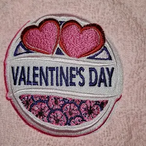 Valentine's Day Custom Embroidered Design towel Gift