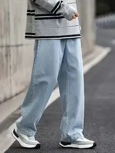 Men's lightweight and fashionable jeans Casual Menswear Straight Trouser alab  jeans skate  pants