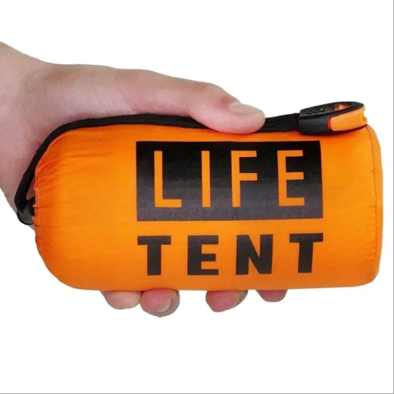 Portable Tent, Waterproof Rainproof Folding Tent with Whistle & Paracord for Outdoor Camping Hiking, Valentine's Day Gift