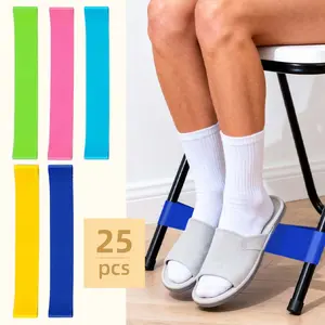 25pcs Anti-Slip Chair Straps, Flexible Seat Tension Bands, Colorful Chair Leg Restraints, ADHD Assistive Tools