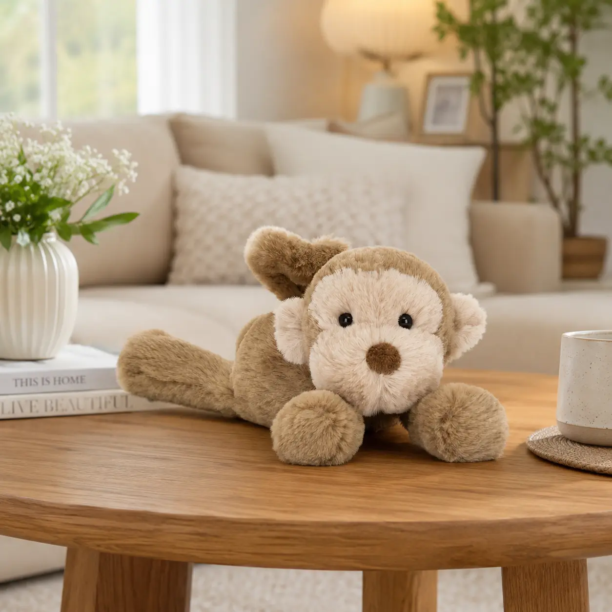 JELLYCAT Cute Monkey Stuffed Animal Plush Toy – Soft Cuddly Monkey for Kids, Babies & Toddlers